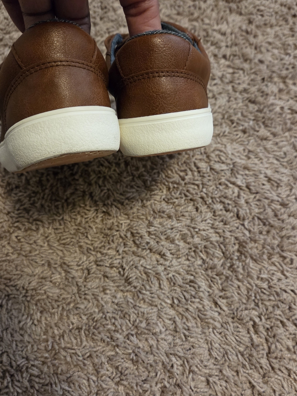 Cat & Jack Brown Double Velcro Kids Sneakers - Picture 3 of 6